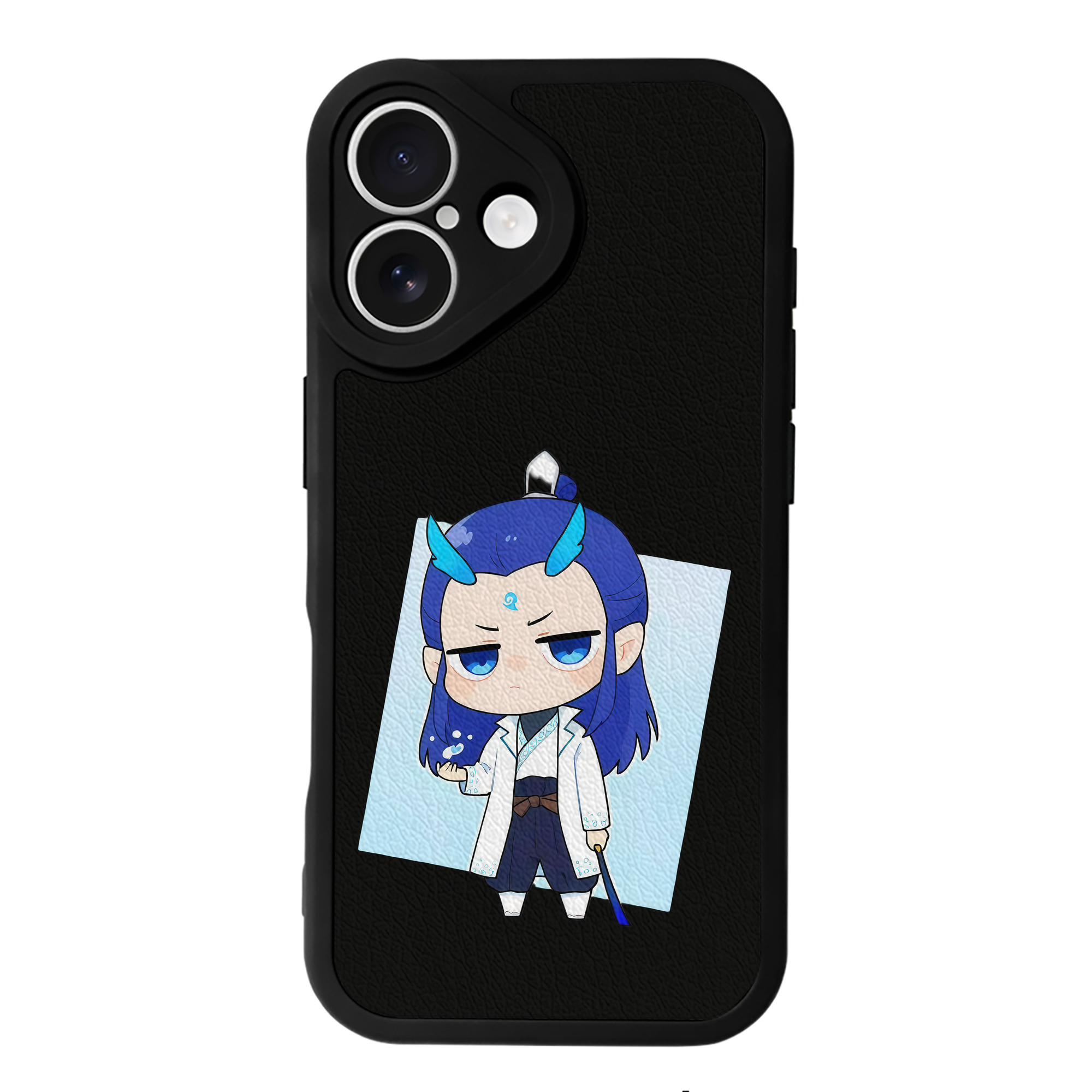 （画像用） Ne Zha 2 ナタ 魔童の大暴れ 【iPhone 16シリーズ対応】シリコンスマホケース（レザー調） 材質：シリコン